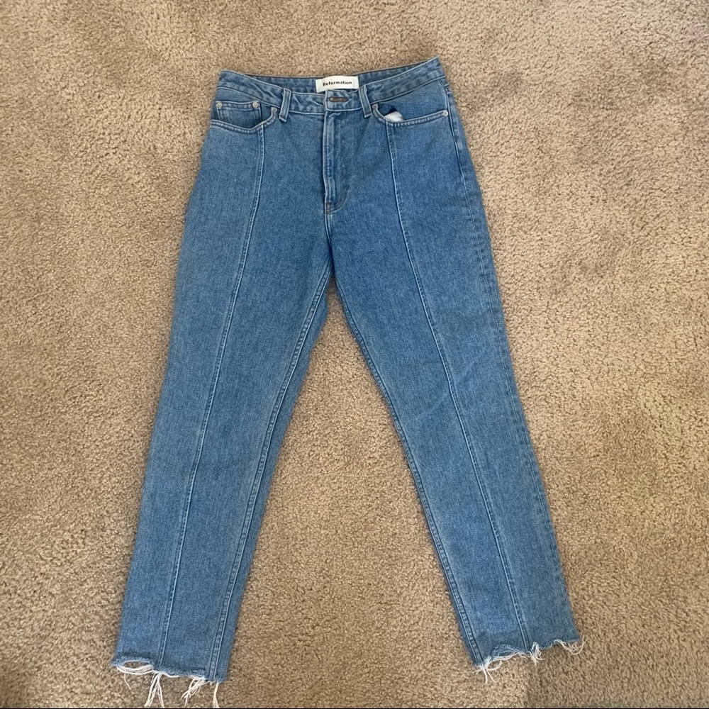 Reformation Seamed Jeans